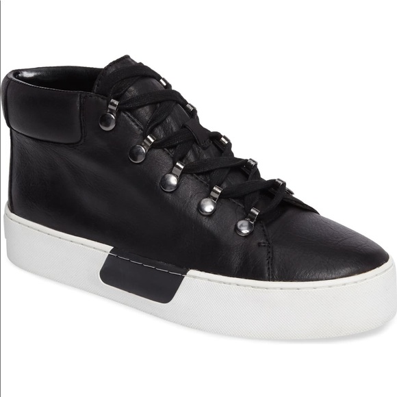 1. State Shoes - 1 State Wrine Leather Casual Platform Sneakers